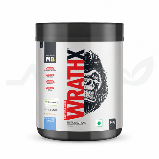 MuscleBlaze Pre Workout WrathX — front view
