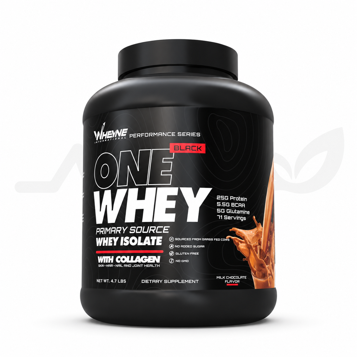 Wheyne One Whey Protein (Milk Chocolate) Black Series — front view