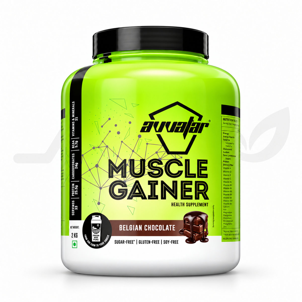 Avvatar Muscle gainer — front view