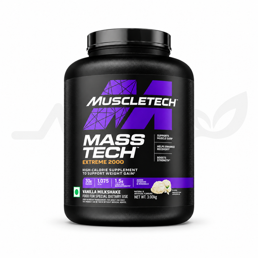 MuscleTech Mass-Tech Extreme 2000 Vanilla Milkshake 3 kg — front