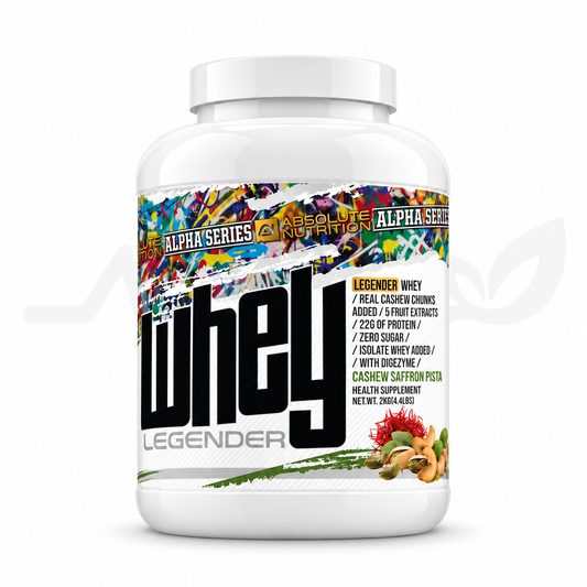 Absolute Nutrition Legender Whey Cashew Saffron Pistachio 2 kg — front