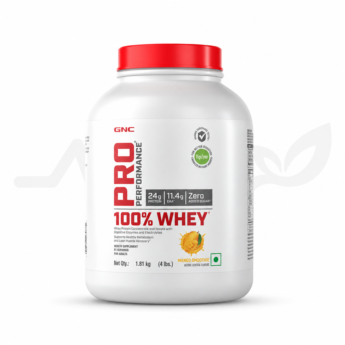 GNC Pro Performance 100% Whey — front view