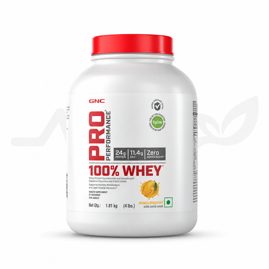 GNC Pro Performance 100% Whey — front view