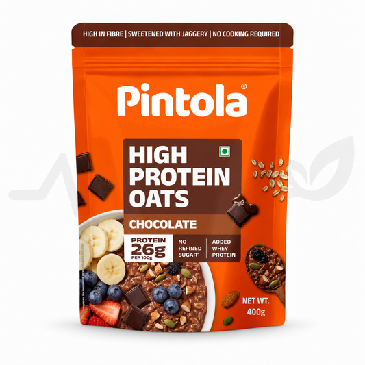 Pintola High Protein Oats — Chocolate, 400 g — H&H white product card