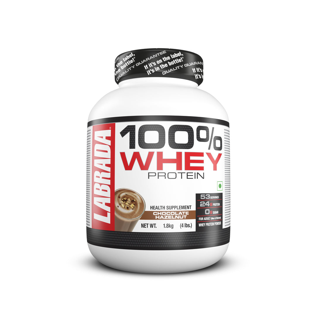 Labrada 100% Whey Protein Chocolate Hazelnut 1.8 kg — front